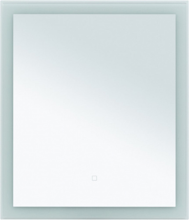 Зеркало STWORKI Эстерсунд 75 белое матовое, с подсветкой, сенсор на зеркале