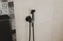 Гигиенический душ Bravat D9151BW-ENG со смесителем, чёрный