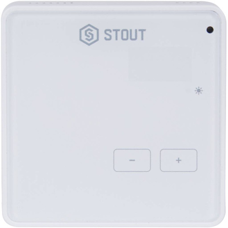 Беспроводной комнатный регулятор STOUT R-8z, белый