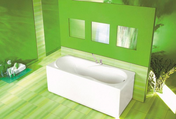 Акриловая ванна Roca Uno 160х75 + смеситель для ванны с душем