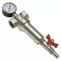 Промывной фильтр механической очистки воды с манометром Altstream ALT-Z В-В 1/2* (100 мкм)